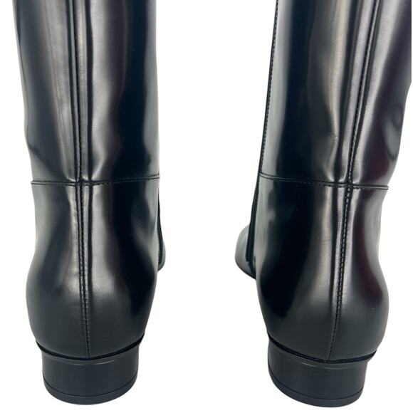 Gucci Interlocking GG Chain Patent Leather Knee Boots - Picture 13 of 16
